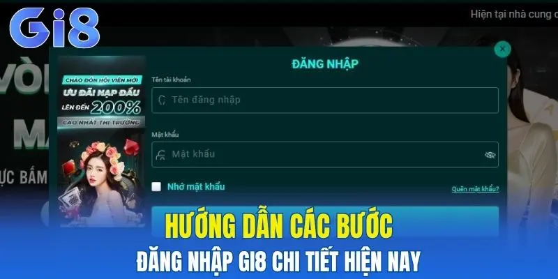 Hướng dẫn các bước đăng nhập Gi8 chí tiết trên mọi thiết bị